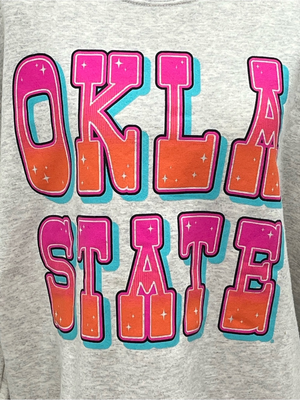 Oklahoma State OSU Cowboy Boot Sunflower Western Women’s Sweatshirt Medium - Picture 2 of 9